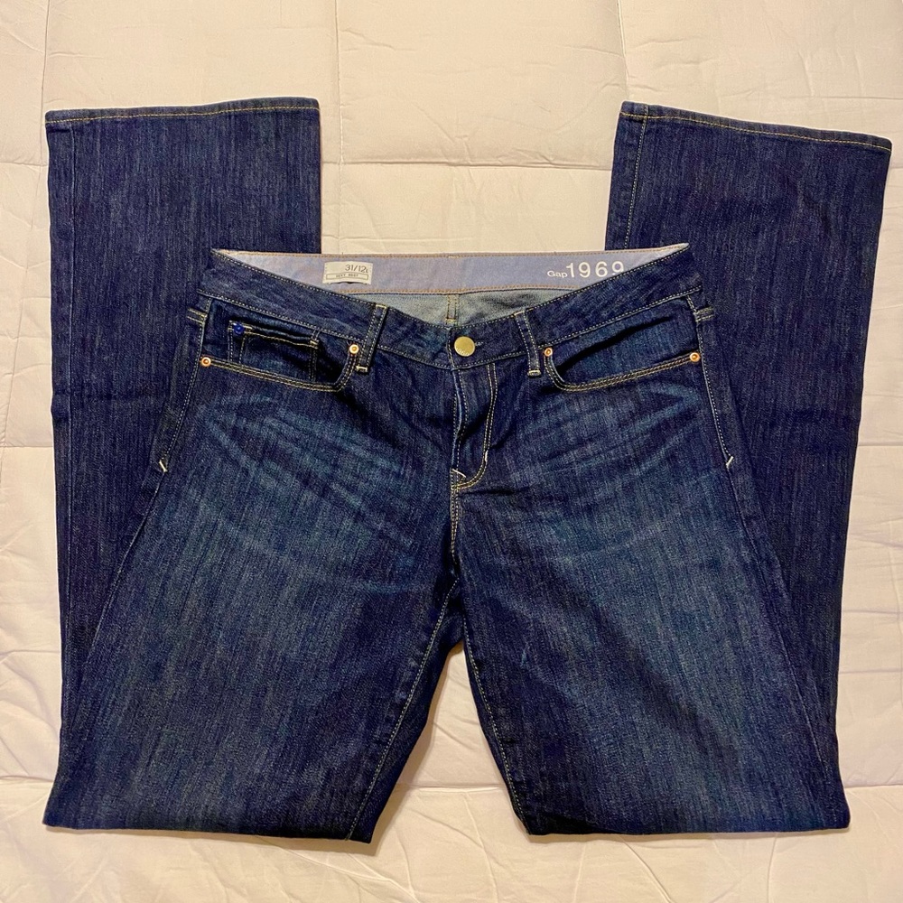 Gap Sexy Boot Cut Blue Jeans 12 Long Excellent Condition